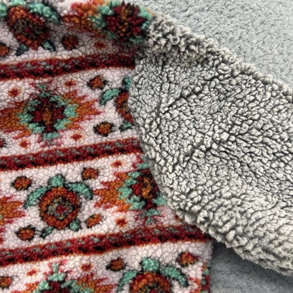 Simply Southern Sherpa Sweater Womens Small Aztec Turtle Sherpa Warm - Picture 8 of 8